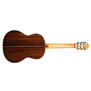 Horizontal back view of C10 Crossover ukulele thumb