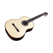 Angled front view of C10 Crossover ukulele thumb