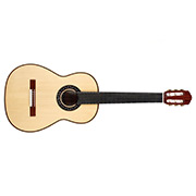 Horizontal front view of Esteso SP ukulele thumb
