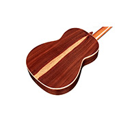 Angled back view of Esteso SP ukulele thumb
