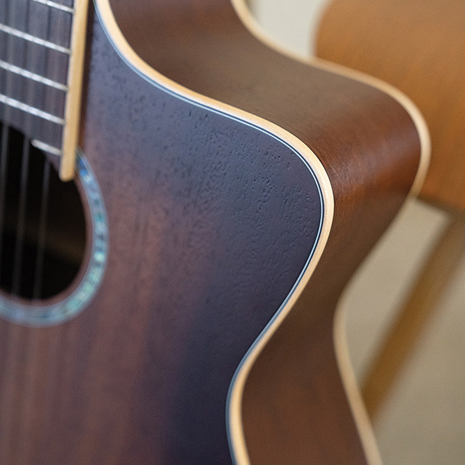 Close-up front of the headstock of C4-CE thumbnail